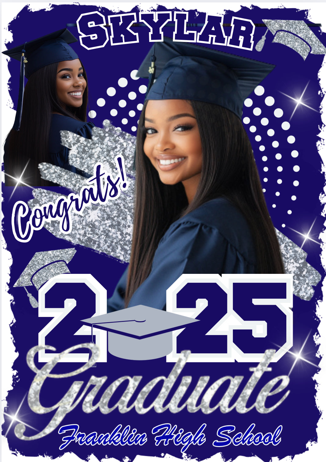 Graduation 2025 Template (Blue)