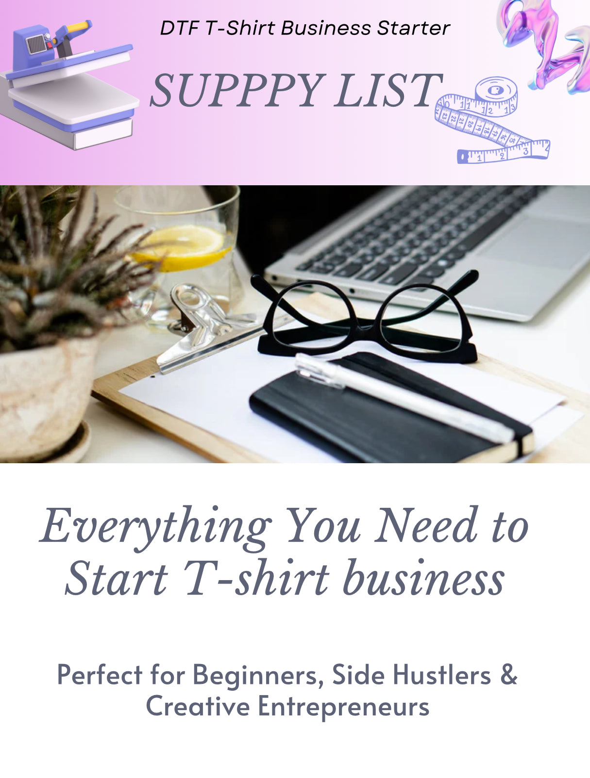 DTF T-Shirt Business Supply List
