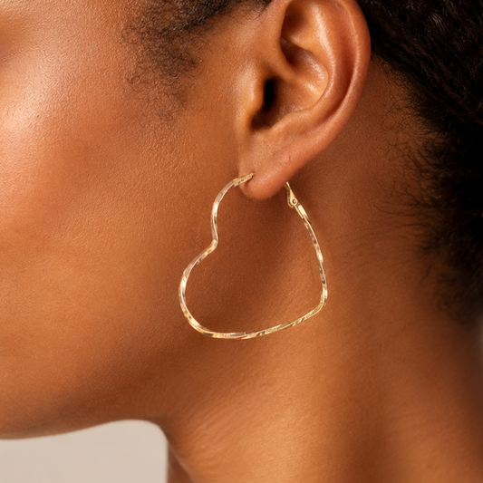 Infinity Heart Hoop Earrings