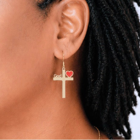 God is Love Earrings