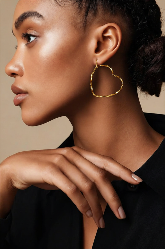 Infinity Heart Hoop Earrings
