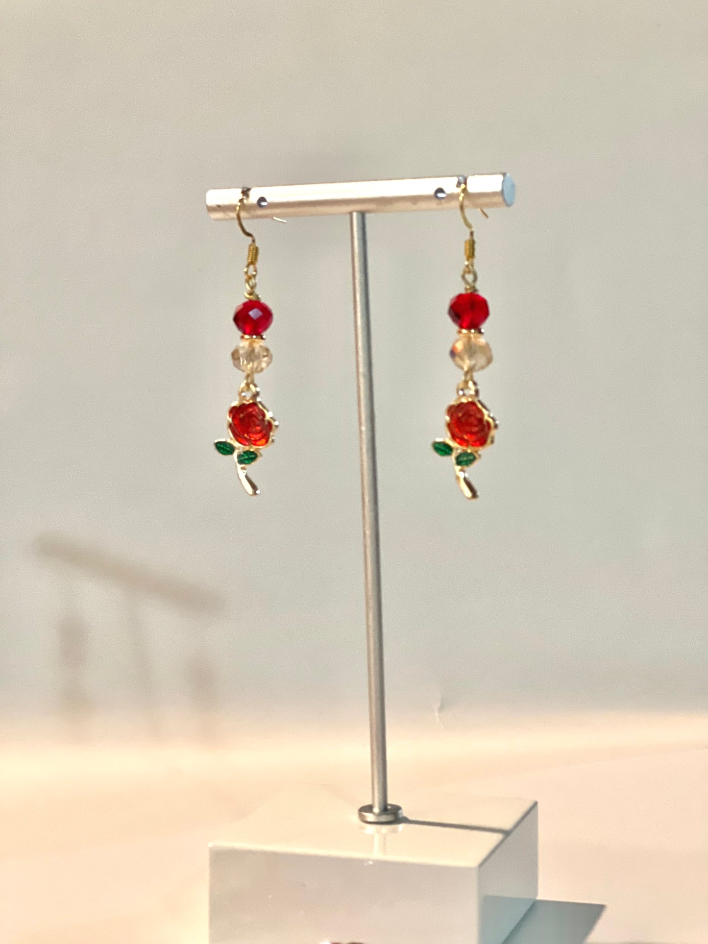 Rose Flower Earrings