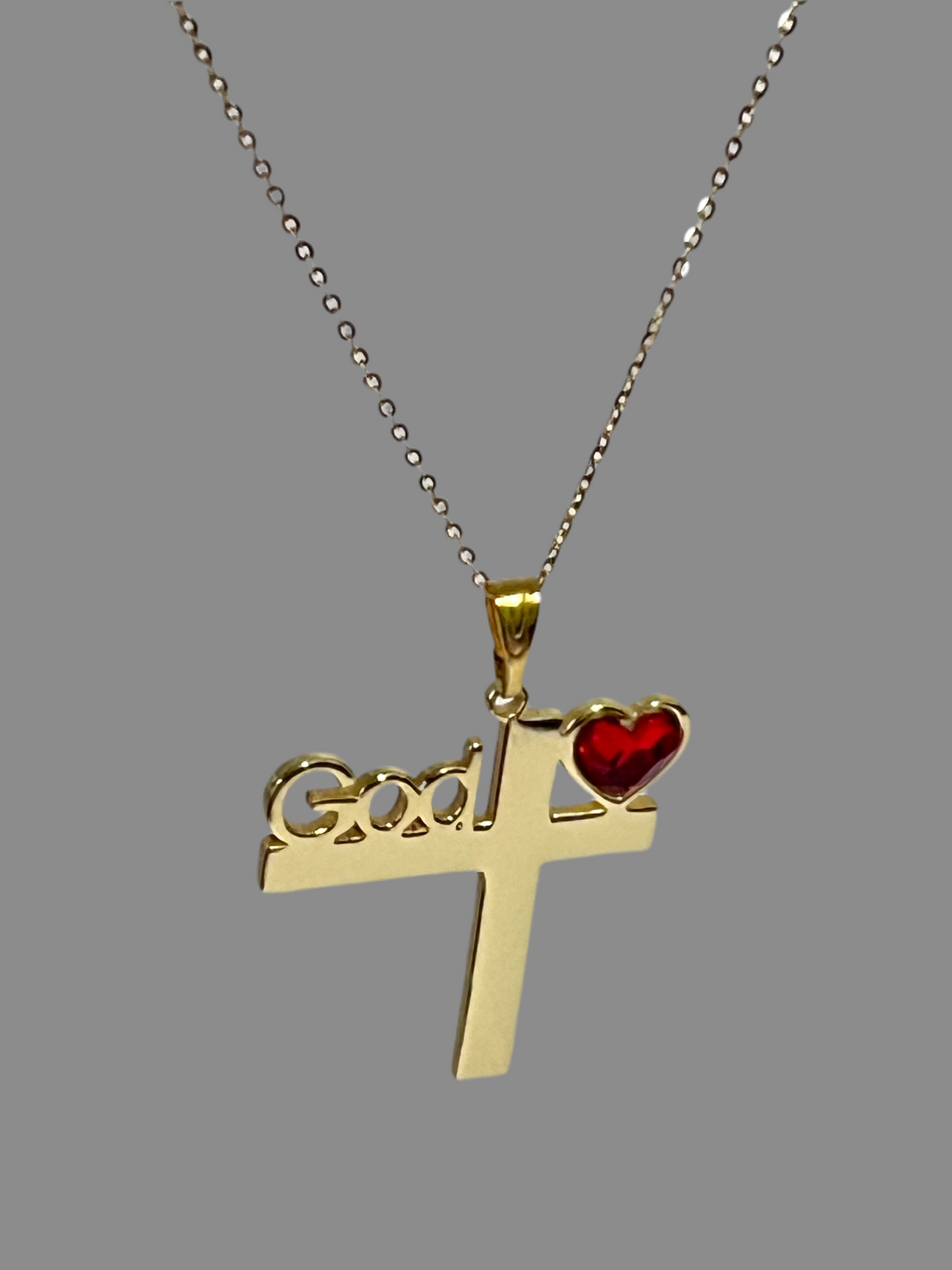 God Is ❤️ Cross Necklace