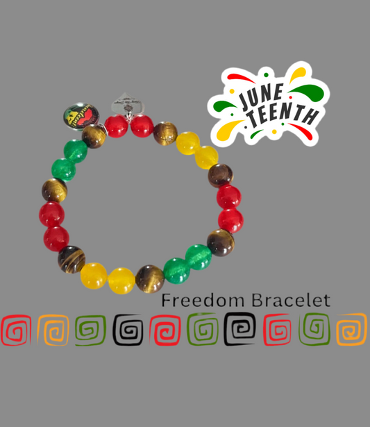 Celebrate Juneteeth Bracelet (tiger eye)