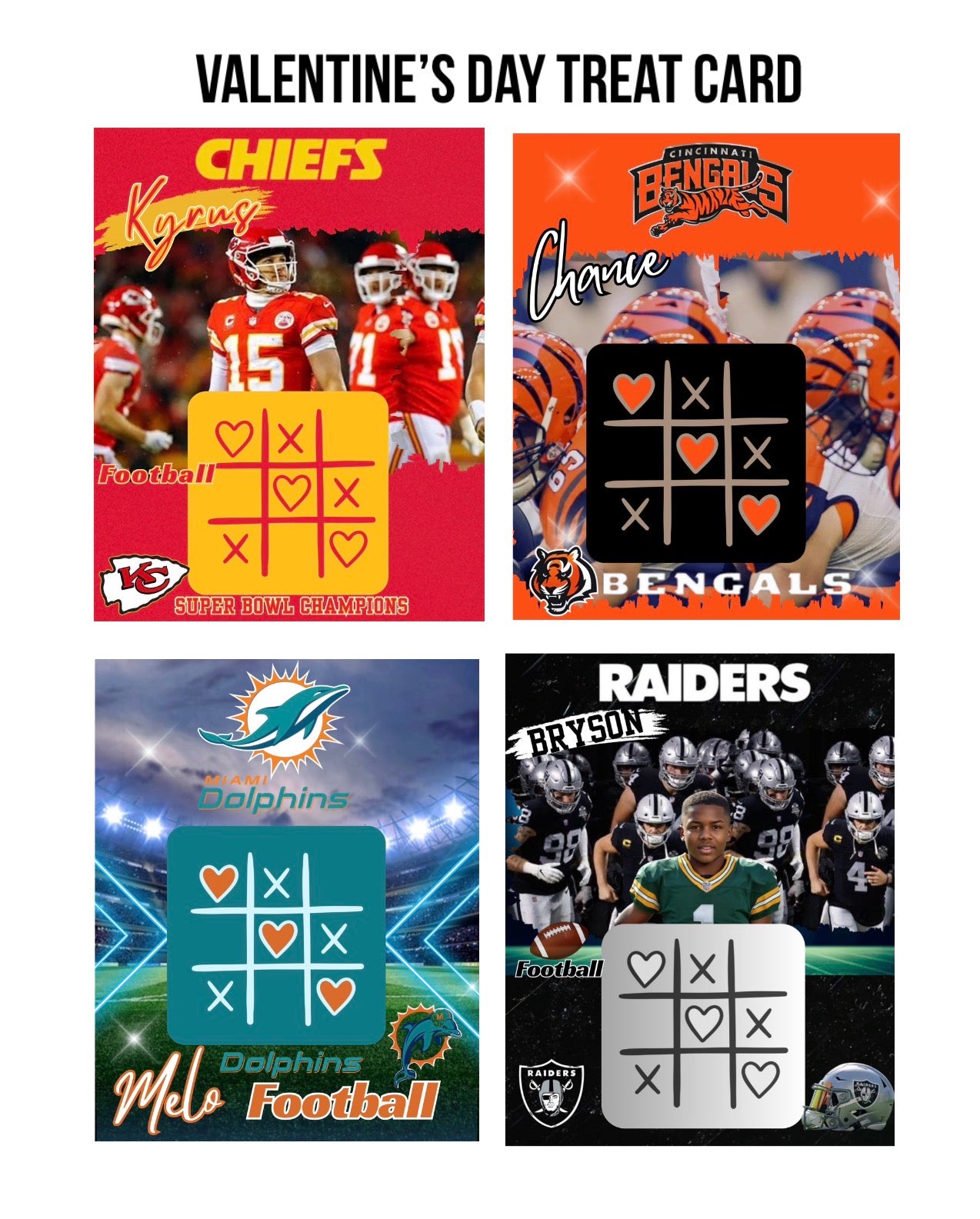 Jumbo Valentine's Day Treat card (20 New Designs)