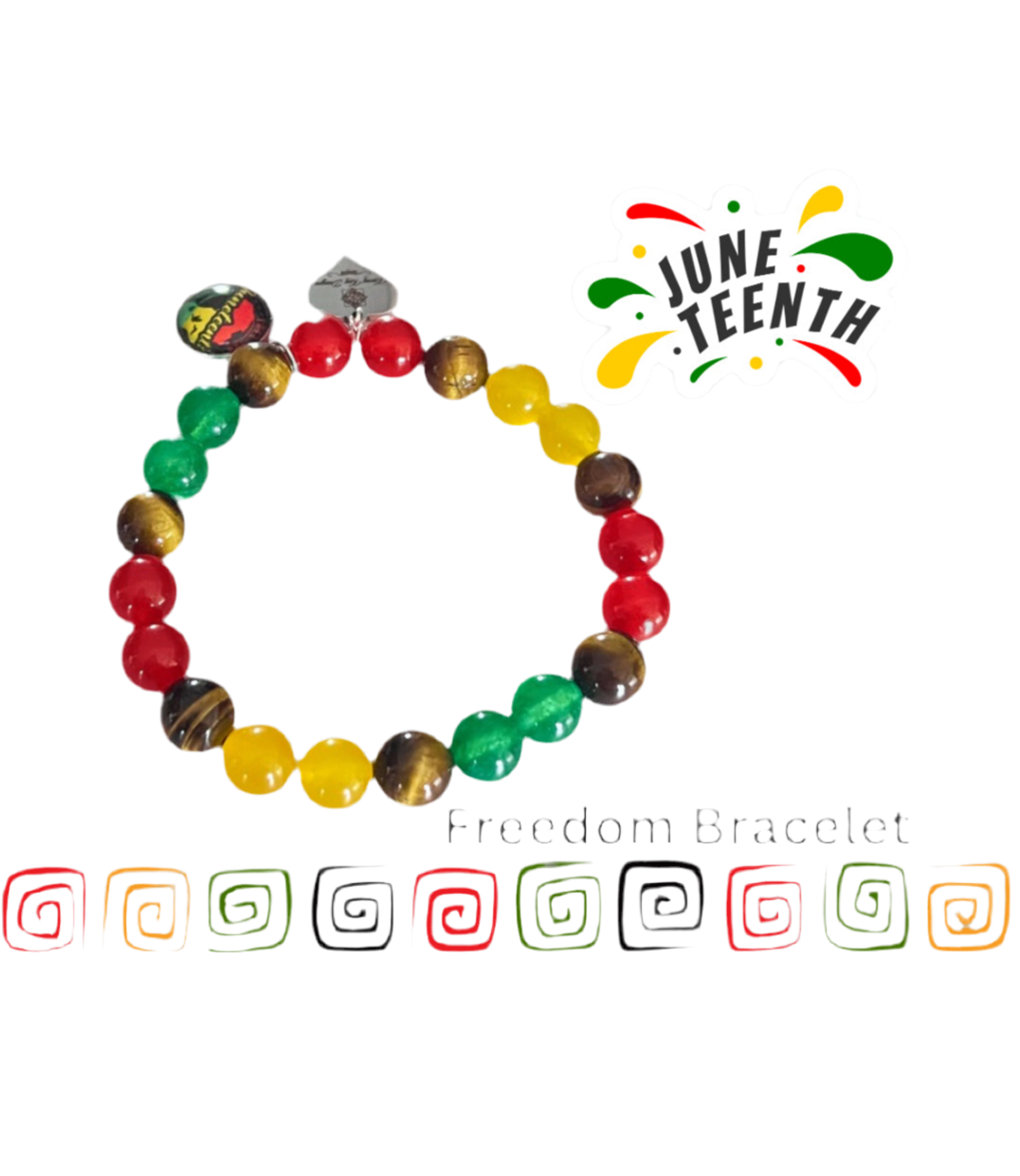 Juneteeth Bracelet (tiger eye)