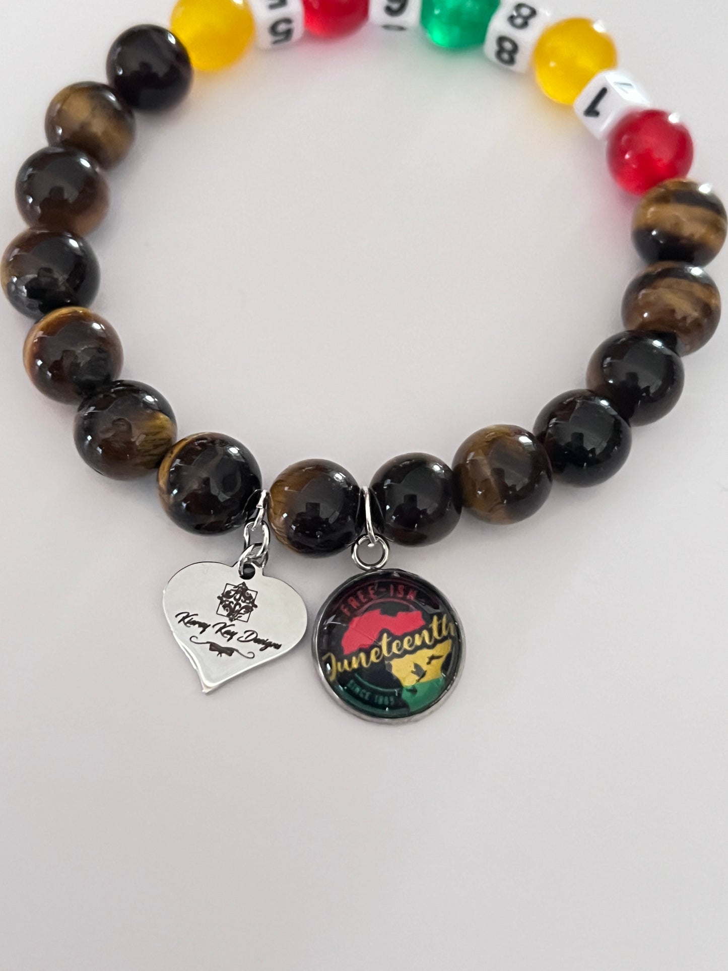 Celebrate Juneteeth 1865 Bracelet (Tiger Eye)