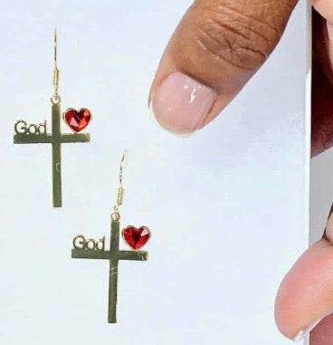 God is Love Earrings