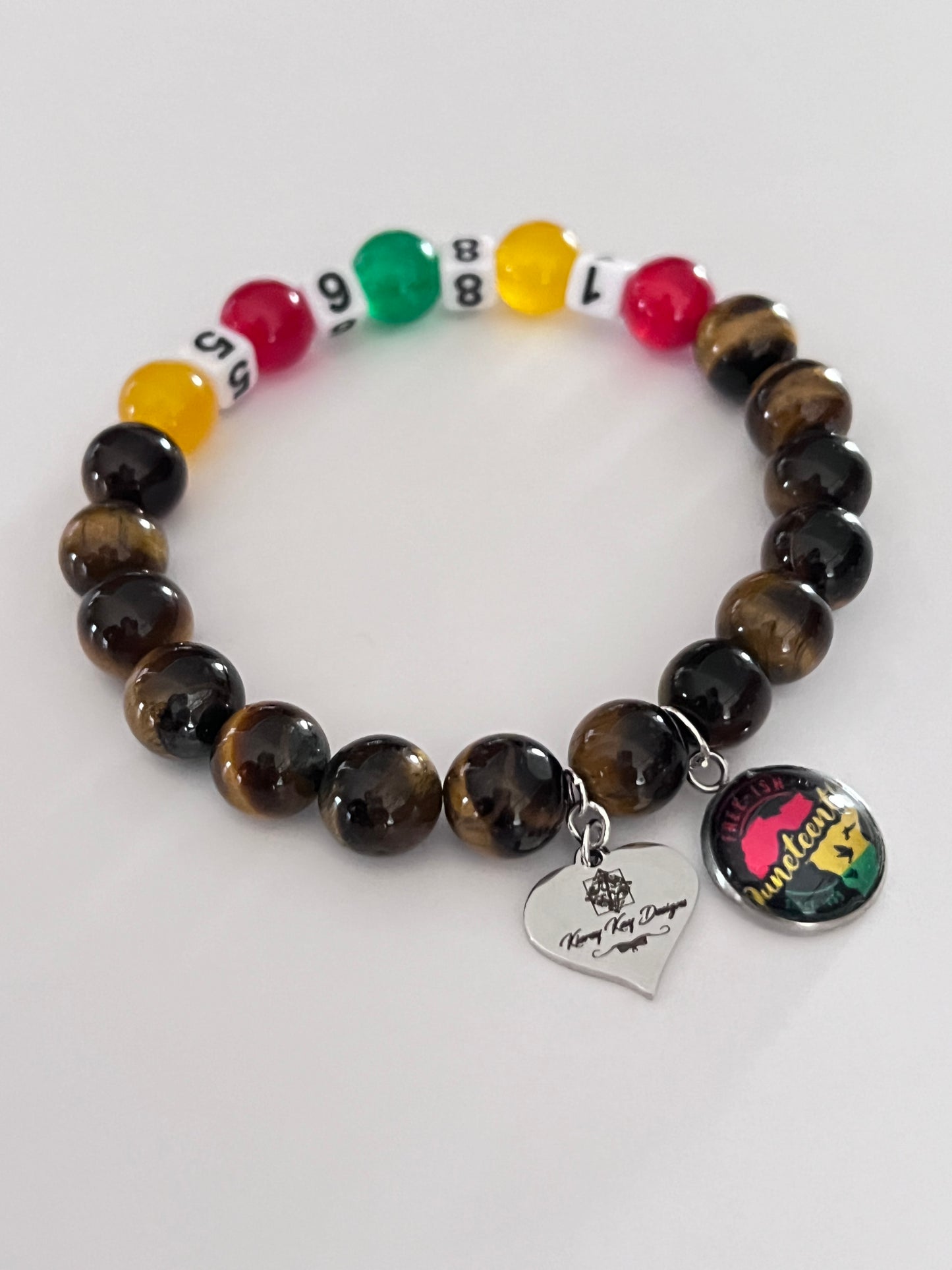 Celebrate Juneteeth 1865 Bracelet (Tiger Eye)