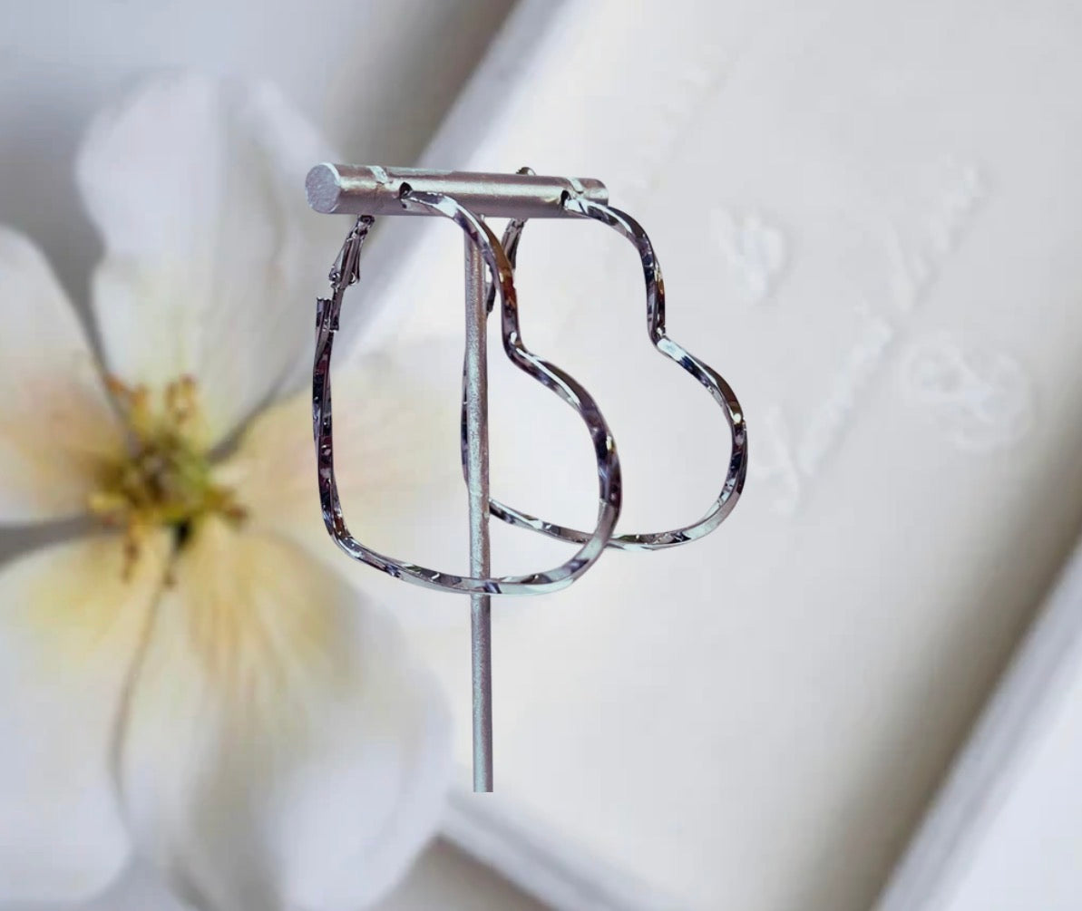 Infinity Heart Hoop Earrings