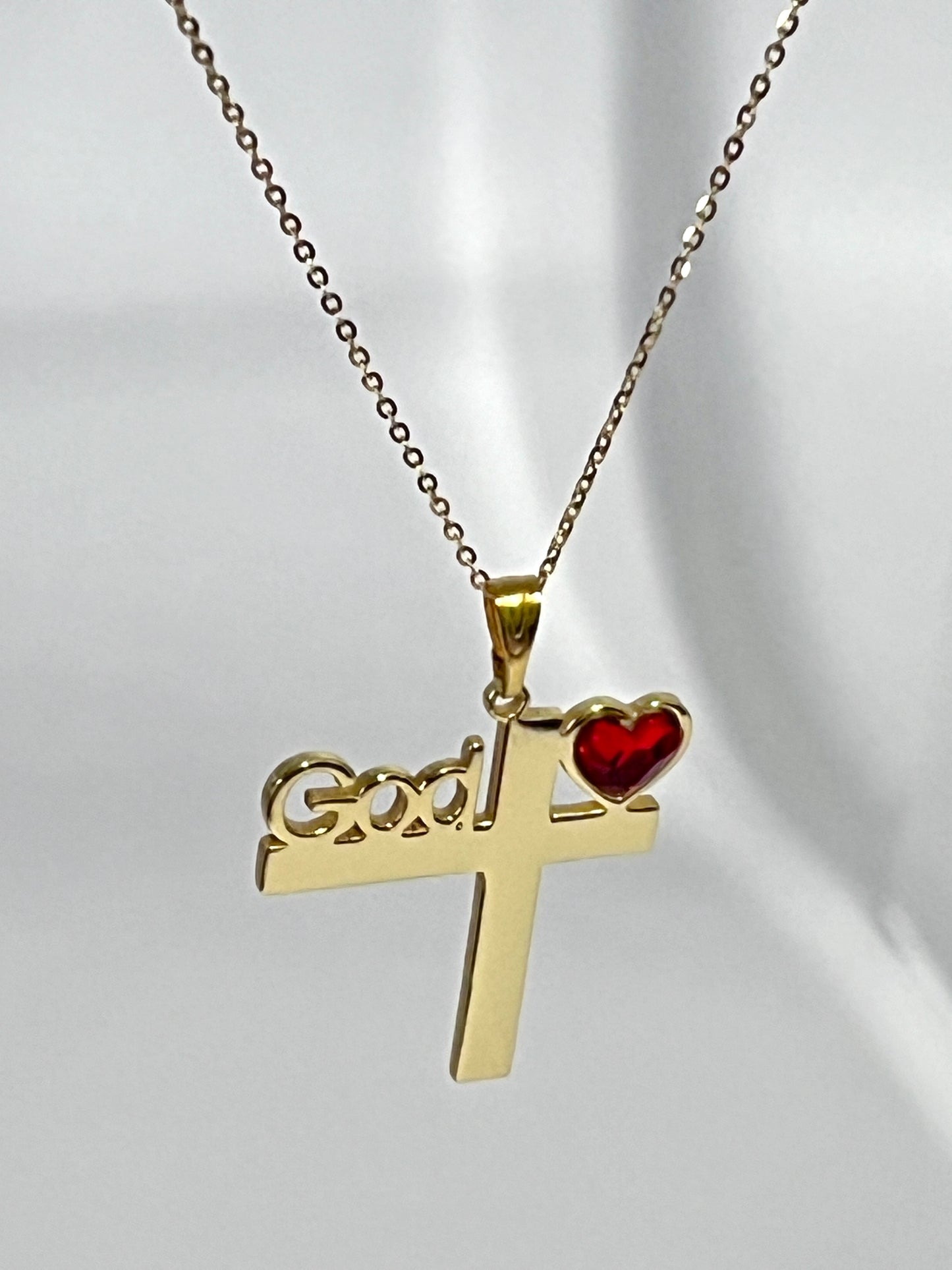 God Is ❤️ Cross Necklace