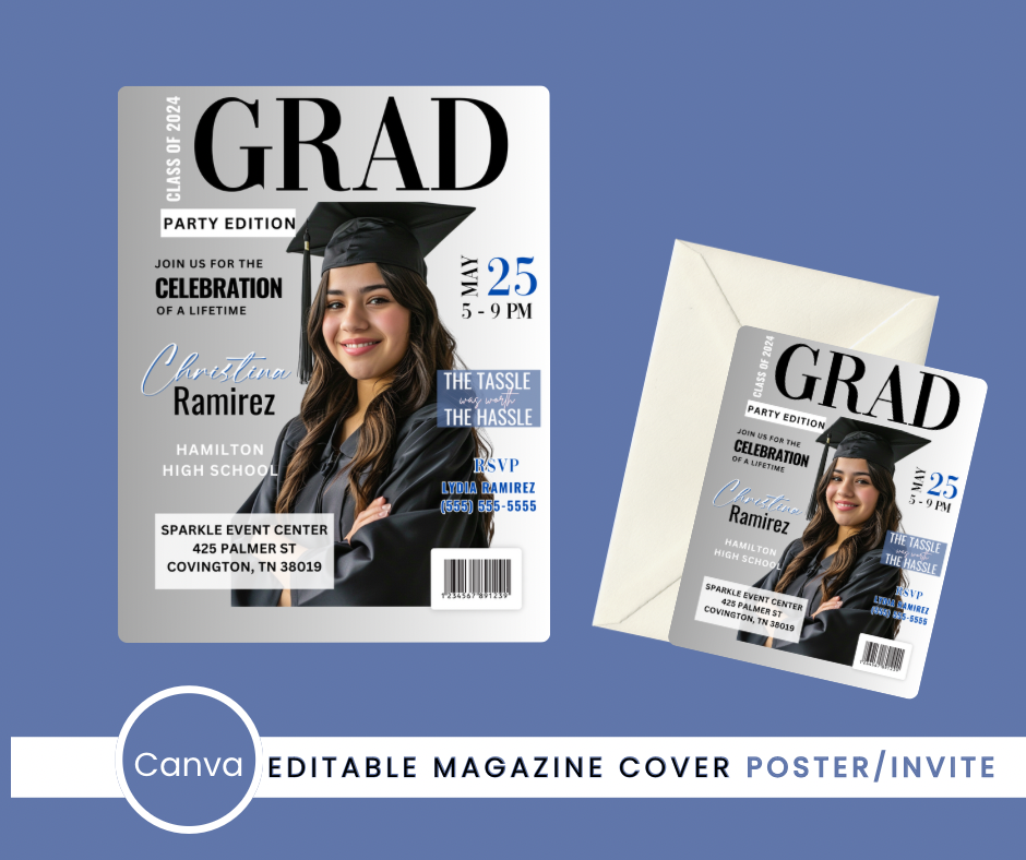 Canva Graduation Magazine Cover
