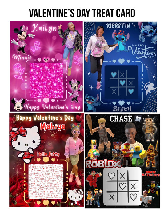 Jumbo Valentine's Day Treat card (20 New Designs)