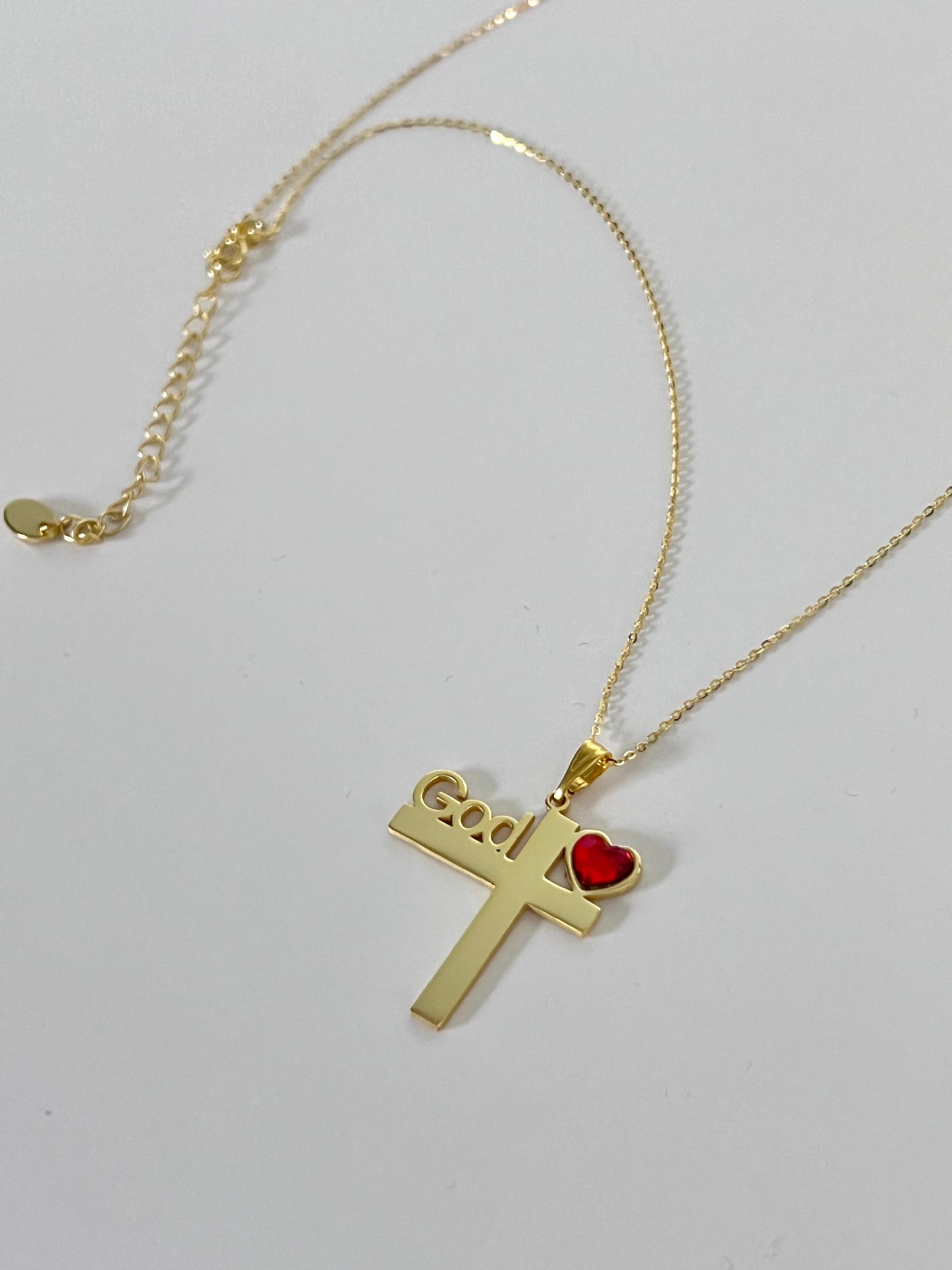 God Is ❤️ Cross Necklace