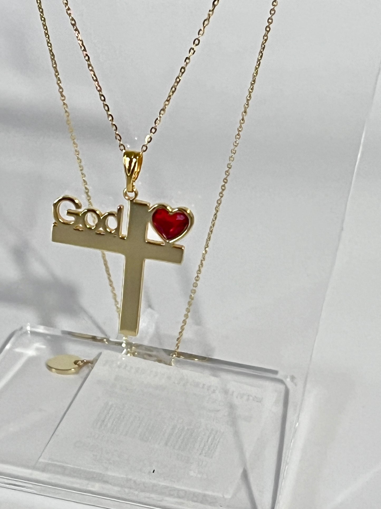 God Is ❤️ Cross Necklace