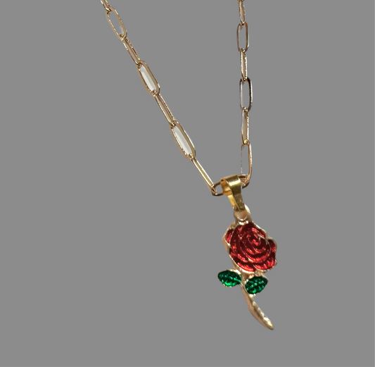 Rose Flower Necklace