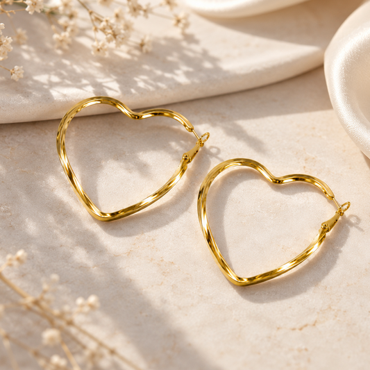 Infinity Heart Hoop Earrings