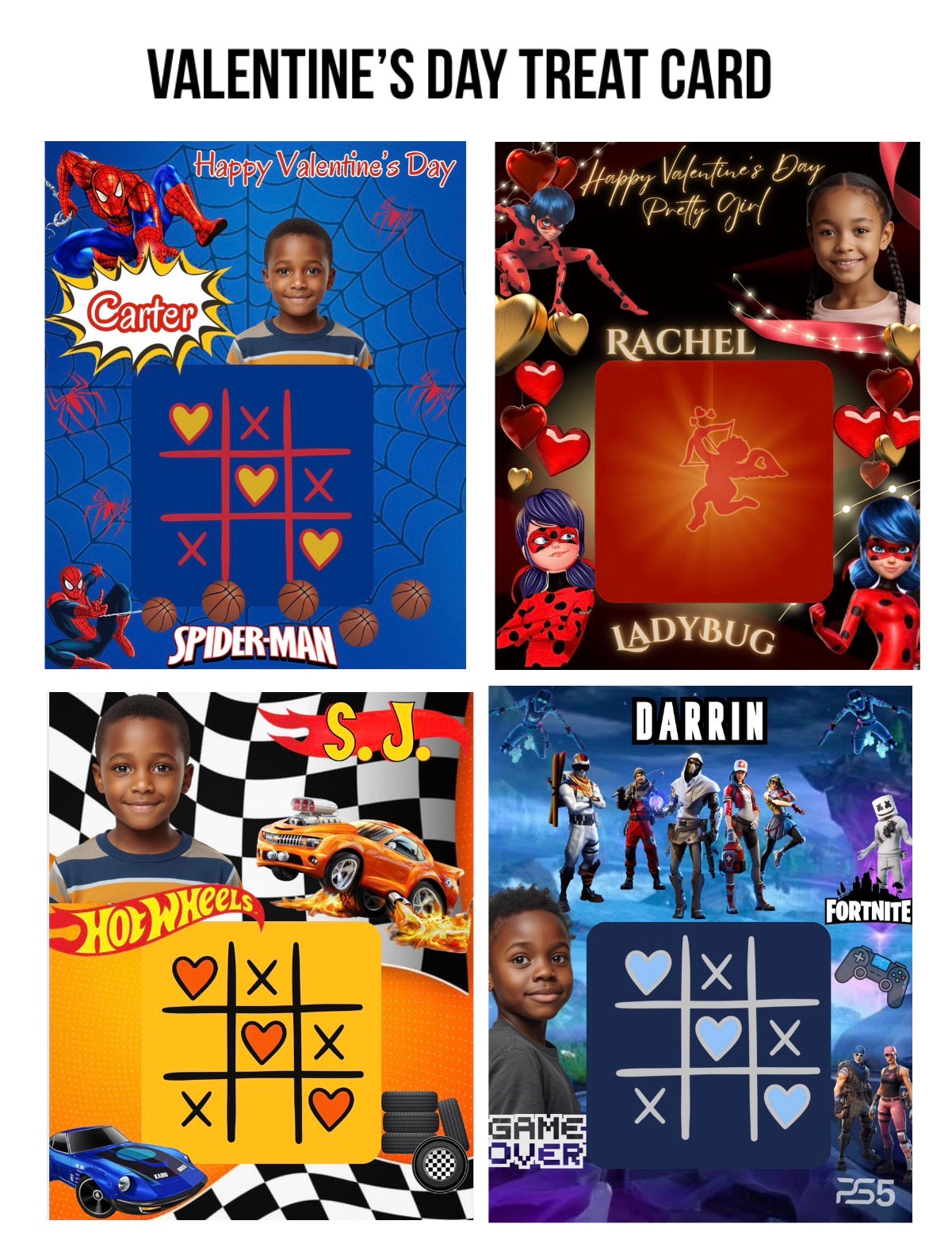 Jumbo Valentine's Day Treat card (20 New Designs)