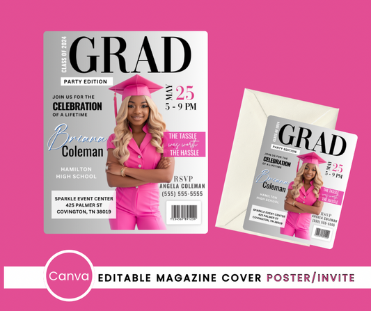 Canva Graduation Magazine Cover