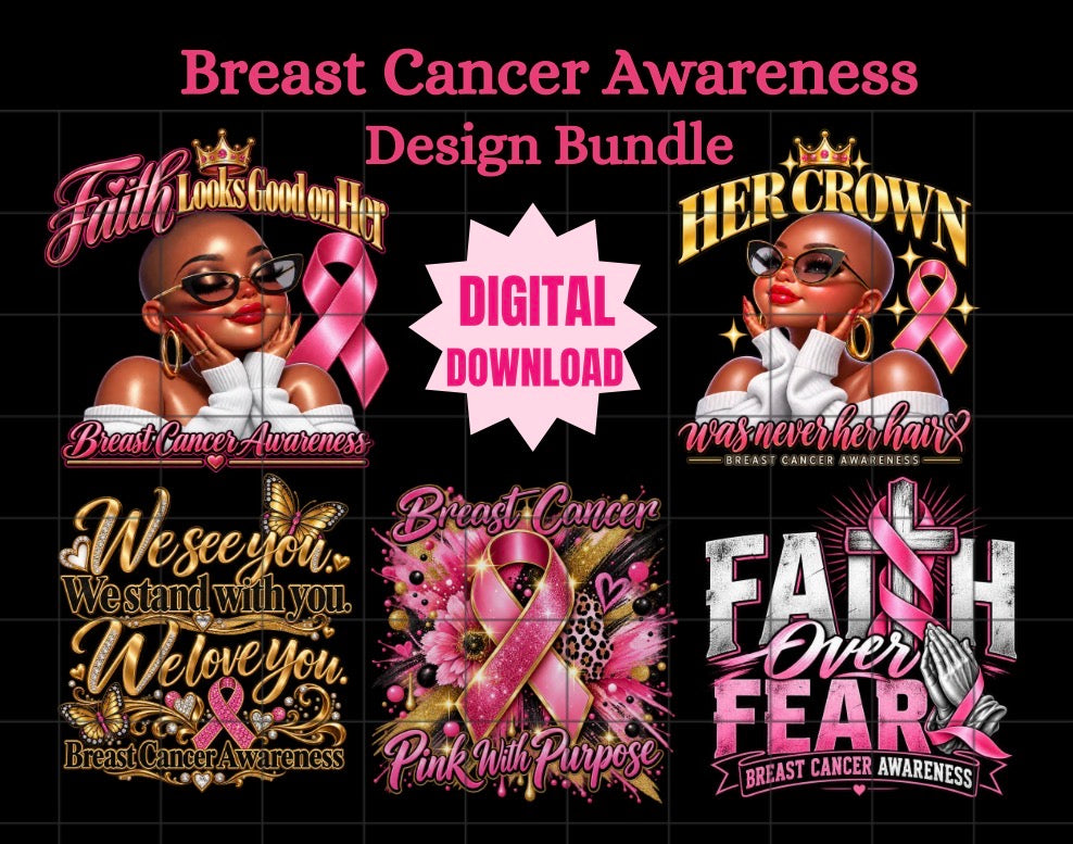 Breast Cancer Awareness Designs Bundle (2026)