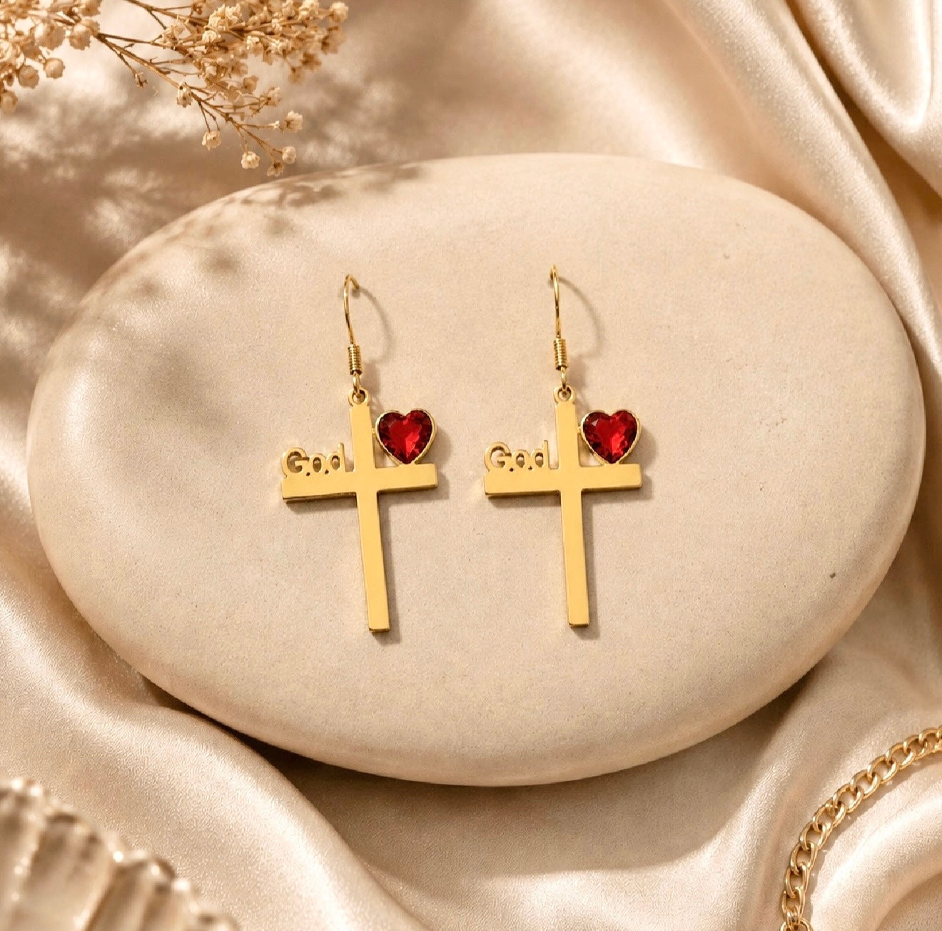 God is Love Earrings