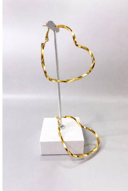 Infinity Heart Hoop Earrings