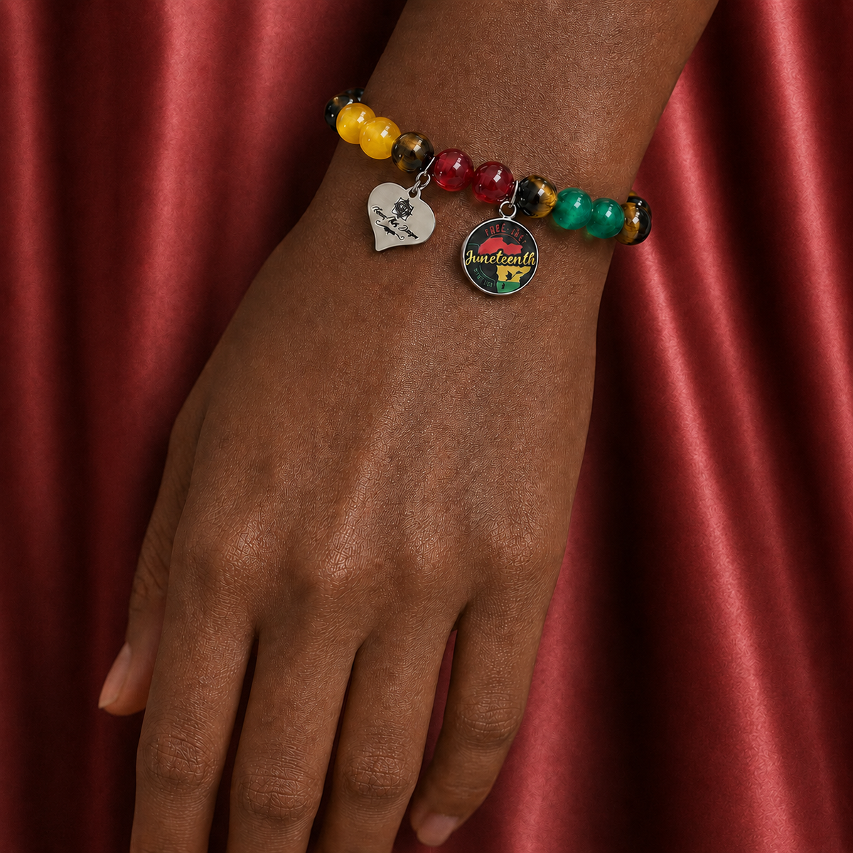 Juneteeth Bracelet (tiger eye)