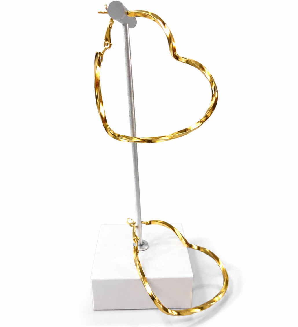 Infinity Heart Hoop Earrings
