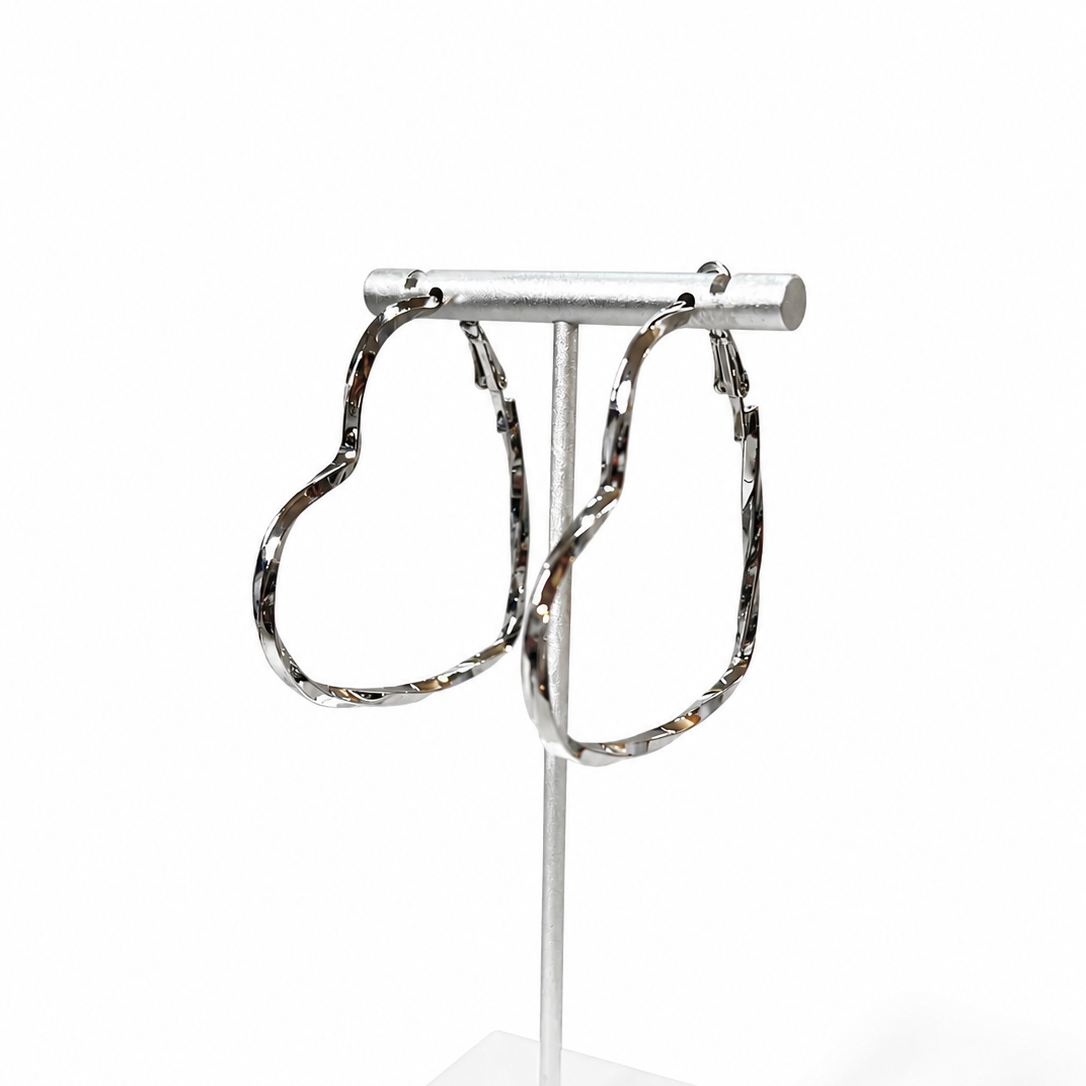 Infinity Heart Hoop Earrings