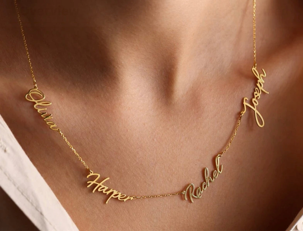Custom Multi-Name Necklace